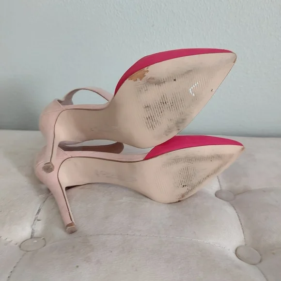 CHARLES BY CHARLE DAVID RED PUMP  SLIP ON HEELS SIZE 7.5 👠 Usa - Picture 6 of 8